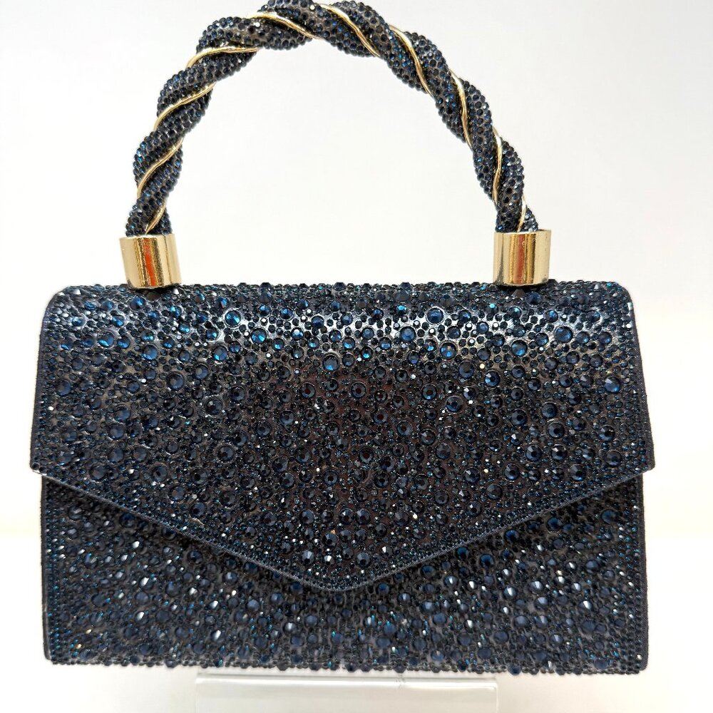 💖💖NEW ARRIVAL! Pave Crystal Kelly Bag Navy